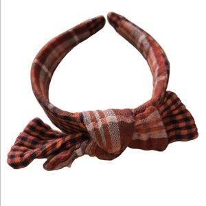 NWT Aerie Plaid Red and Black Headband